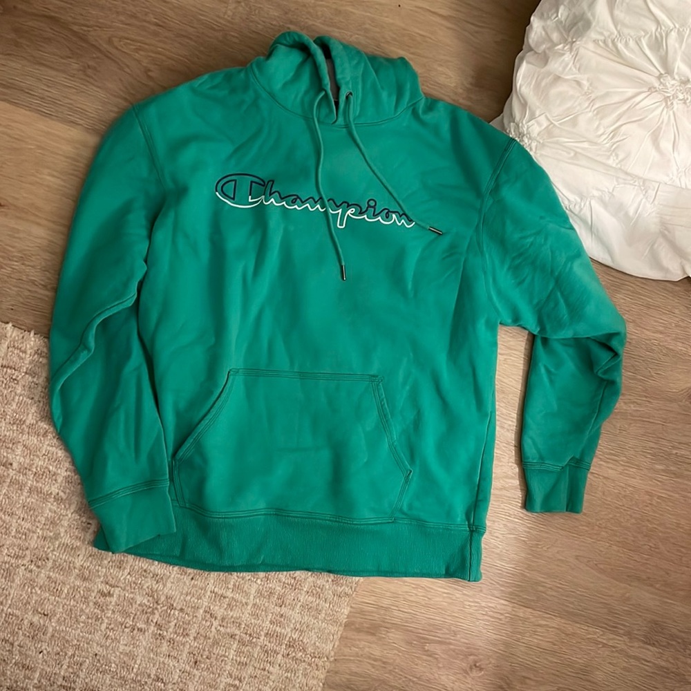 Green Champion hoodie